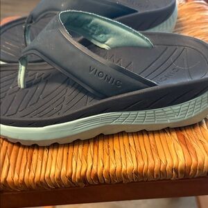 Vionic Women's Navy and Mint Sandals